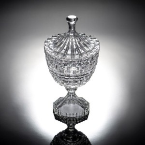 BOMBONIERE DE VIDRO STUDIO CRISTAL 22 X 11 CM - 9272CJCX