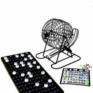 JOGO BINGO GLOBO METAL 75 PEDRAS 18 CARTOES E 150 MARCADORES - 94563