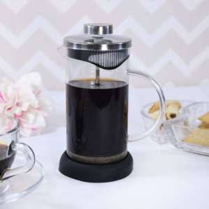 CAFETEIRA FRANCESA DE VIDRO COM TAMPA EM INOX - 350 ML - 3112