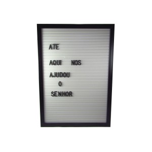QUADRO LETREIRO DECORATIVO DE PLÁSTICO 40 X 28 X 2 CM - N56771-PT