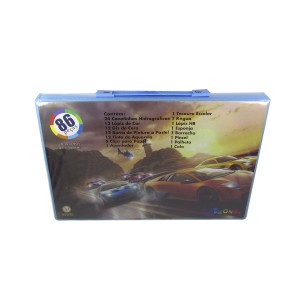 ESTOJO ESCOLAR 86 PECAS MENINO CARRO LARANJA - MT86BOY-LJ