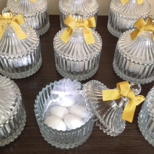 MINI BOMBONIERE DE VIDRO 10X7 CM - UH507