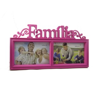 PORTA RETRATO DE PLASTICO DUPLO FAMILIA 10X15 - PR001-RS