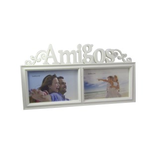 PORTA RETRATO DE PLASTICO DUPLO AMIGOS 10X15 - PR001A-BR