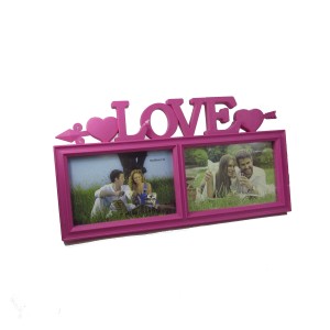 PORTA RETRATO DE PLASTICO DUPLO LOVE 10X15 - PR003L-RS