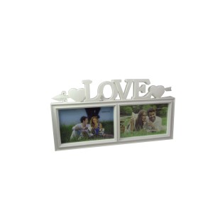 PORTA RETRATO DE PLASTICO DUPLO LOVE 10X15 - PR003L-BR