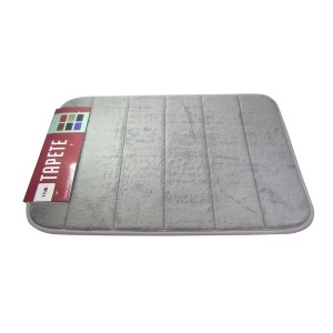 TAPETE PARA BOX DE BANHEIRO EM PVC 40X60 CINZA - 94894-CZ