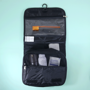 NECESSAIRE PORTATIL PARA VIAGEM COM DIVISORIAS E CABIDE - HB69405-PT