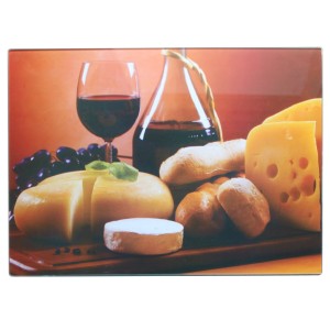 TABUA DE CORTE ANTI RESÍDUOS 35 X 25 CM DE VIDRO - VDA2562P-5