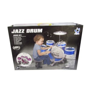 MINI BATERIA MUSICAL DE PLÁSTICO COM 10 PCS - 4905-RS