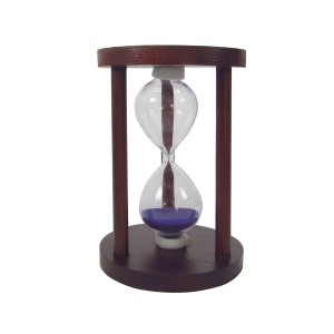 AMPULHETA DE MADEIRA 12CM ( 05 MINUTOS) - 73317-RX