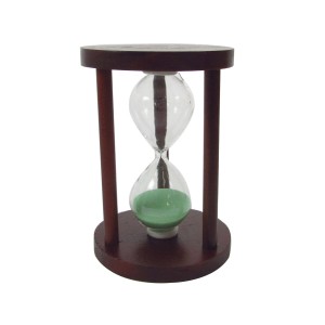 AMPULHETA DE MADEIRA 12CM ( 05 MINUTOS) - 73317-VD