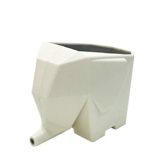 ESCORREDOR DE TALHERES E ESCOVA DE DENTES MULTIUSO ELEFANTE CINZA -SC51-OFFWHITE