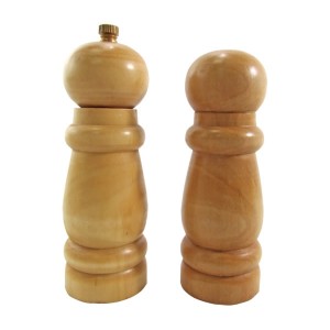 CONJUNTO MOEDOR PIMENTA E SALEIRO MADEIRA MECANICA FERRO - NX05A2