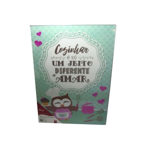 TABUA DE CORTE ANTI RESÍDUOS 38 X28 CM DE VIDRO ESTAMPA CORUJA - VDA2560G-7