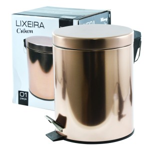 LIXEIRA INOX COM PEDAL 5 L BALDE INTERNO DE PLÁSTICO - IXA02006AB-CO