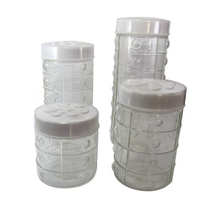 JOGO DE POTES PARA MANTIMENTOS 4 PEÇAS 750/1150/1600/2100ML - VDA0403 -BR