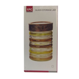 POTE DE VIDRO 1,4L - PORTA CONDIMENTO