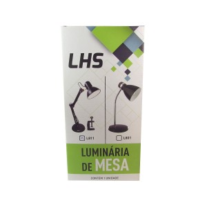LUMINARIA DE MESA ARTICULADA DE METAL 60 CM - BIVOLT - 60W - BOCAL E27 - BRANCA- L811