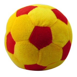 ALMOFADA PELUCIA BOLA P - 15 CM AMARELA E VERMELHA - 313000124-AM