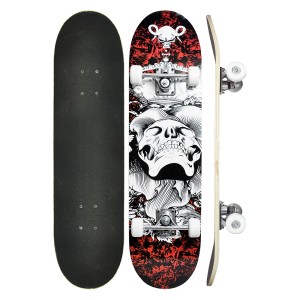 SKATE DE MADEIRA COM ACESSÓRIOS - 6 PEÇAS - DMR4893-C