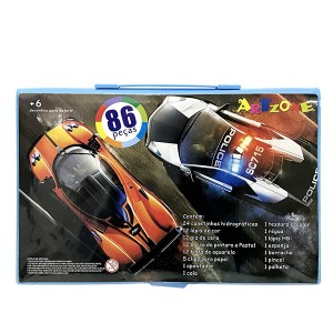 ESTOJO ESCOLAR 86 PECAS MENINO POLICIA - MT86BOY