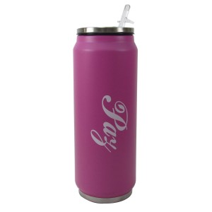 GARRAFA DE ALUMÍNIO TÉRMICA 300 ML COM FRASE - PAZ - HG85036-RS