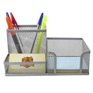 ORGANIZADOR PARA ESCRITÓRIO 03 ESPAÇOS DE METAL 10X20 - FG912-CZ