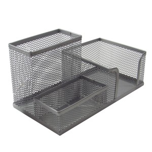 ORGANIZADOR PARA ESCRITÓRIO 03 ESPAÇOS DE METAL 10X20 - FG912-CZ