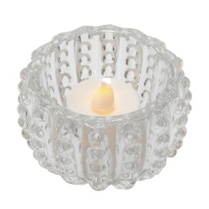 CASTIÇAL DE VIDRO - 6X8CM - HD67114