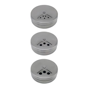 SALEIRO E PIMENTEIRO DE INOX 8CM - NS2176