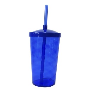 COPO COM CANUDO DE PLÁSTICO PARA LEMBRANÇAS E PERSONALIZAÇÕES 500 ML - 15-AZ