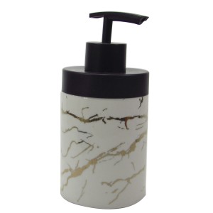 PORTA SABONETE LIQUIDO DE PORCELANA 300 ML BRANCO -1358-BR