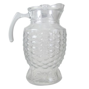 JARRA DE VIDRO 1 LITRO E 700 ML COM TAMPA DE ACRILÍCO RESISTENTE - N59684