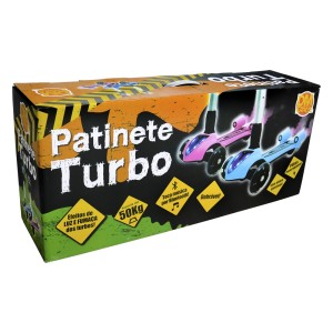 PATINETE COM LUZ E SOM DE PLÁSTICO TURBO 50KG - DMR5359-RS