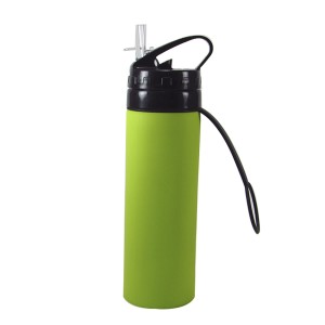 GARRAFA DE SILICONE DOBRÁVEL - 600ML -TX0227-VD