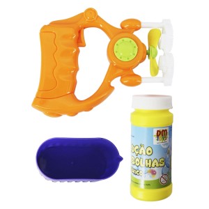 PISTOLA LANÇA BOLHA DEPLÁSTICO Á PILHA - COM INMETRO - DMT5343-LJ