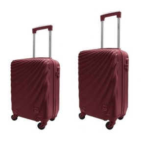 JOGO DE MALA DE ABS COM 2 PEÇAS - YS21070 - VINHO