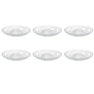 JOGO DE SOBREMESA DE VIDRO COM 6 PEÇAS CAPACIDADE 200 ML 4.5X12CM - BM7112