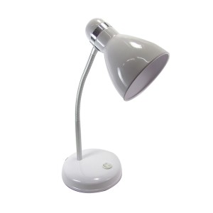 LUMINÁRIA DE MESA DE PLÁSTICO E METAL COM HASTE FLEXÍVEL  39 CM - 72468-BR