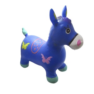 CAVALINHO UPA UPA COM BORBOLETAS DE BORRACHA COM SOM E LUZ - COM INMETRO -BPP04-AZ