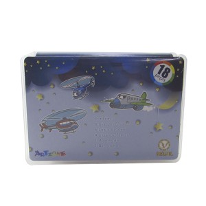 ESTOJO ESCOLAR 18 PECAS TRANSPARENTE - ESTAMPAS SORTIDAS   - MT18T-1