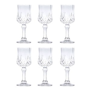 JOGO DE TAÇA DE VIDRO PARA LICOR DIAMOND COM 6 PEÇAS 60 ML - 6551