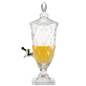 SUQUEIRA DE VIDRO DE 2 LITROS COM PEDESTAL DE VIDRO - ZZ6620DISD