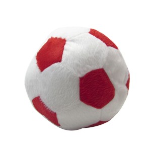 ALMOFADA PELUCIA BOLA P - 15 CM BRANCA E VERMELHA - 31300124-BRVM