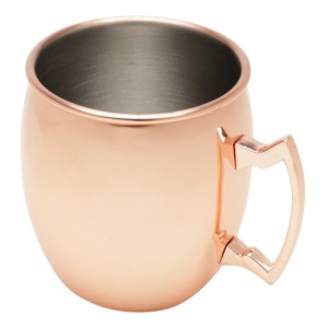 CANECA DE INOX REVESTIDA EM COBRE 550 ML - 6897
