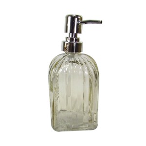 PORTA SABONETE LIQUIDO DE VIDRO QUADRADO 400 ML - 99821-MR