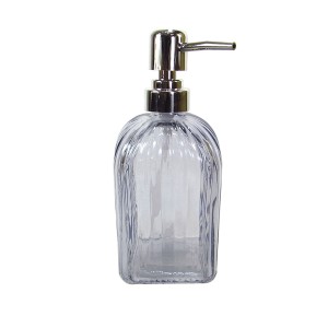 PORTA SABONETE LIQUIDO DE VIDRO QUADRADO 400 ML - 99821-CZ