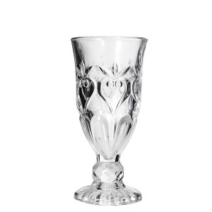 JOGO DE TACA DECORADA EM VIDRO COM 6 PECAS 10 CM - 97453(SS7283)