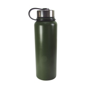 GARRAFA  DE INOX 1.1L COM BOLSA DE COURINO E ALÇA - WC409499-VD